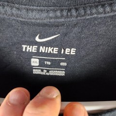 Nike Running Shirt Mens 2XL Gray Swoosh Graphic Sports Outdoor Athletic Workout