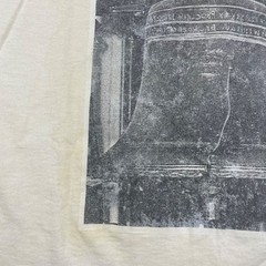 VTG LA Sportswear x Liberty Bell USA Flag S/S T-Shirt Ivory • USA • Large