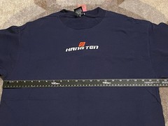Vintage Hang Ten Men’s Blue T-Shirt 2 Side Graphic Hit On Back 90s EUC Rare Sz L