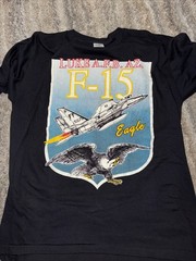 Vtg Artex Luke AFB F15 Eagle Fighter Jet Mens T-Shirt XL USAF Military