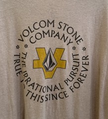 VOLCOM IRRATIONAL CIRCLE True To This Men’s Ivory Heather T Shirt Size XL