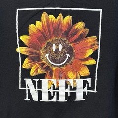 Neff Smiley Face Sunflower T-Shirt Large Graphic Tee Skater Surfwear Retro Skate