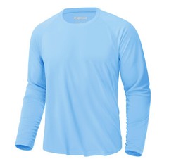 Mens UPF50+ Long Sleeve T-Shirt UV/Sun/Skin Protection Outdoor Sport Casual Tops