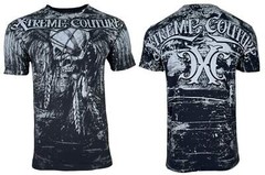 Xtreme Couture by Affliction Men’s T-Shirt Justice Cross Biker Y2K S-5XL