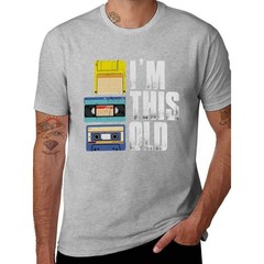 Men’s Vintage “I’M THIS OLD” Cassette Graphic T-Shirt – Black Retro Music Tee