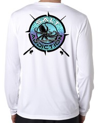 Salt Addiction t shirt long sleeve microfiber saltwater fishing uv 50+ Octopus