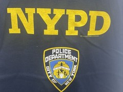 NYPD New York Police Department Adult Tank Top T-Shirt Large Navy Graphic Logo