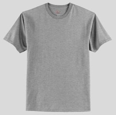 JEERZEES BY RUSSELL – TAGLESS 90/10 SHORT SLEEVE TEE SHIRT – GRAY – SIZE MEDIUM