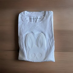 Psycho Bunny Tee Shirt DamonGraphic White (B6U900Y1PC) Medium Preppy Hip Hop