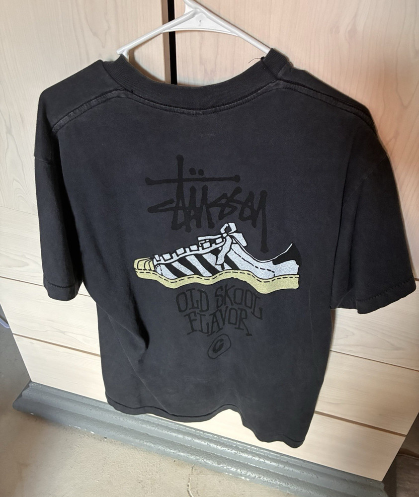 RARE Stussy Old Skool Flavor tee L