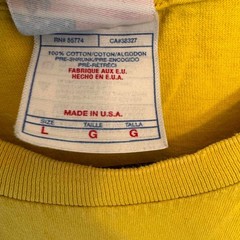 Vintage 90s Bermuda Golf Tee Yellow Graphic T-Shirt – Made in USA – Size L
