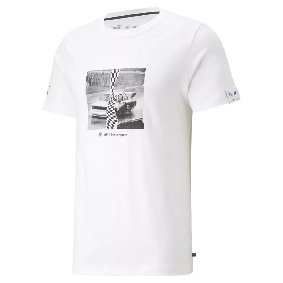 Authentic PUMA Men’s Standard BMW M Motorsport Graphic Tee | White |