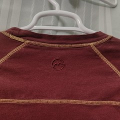 Academy Sports Outdoors Mens XL Maroon Long Sleeve Raglan Cotton T-Shirt Faded