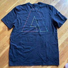Adobe Illustrator 2XL Black Logo Graphic Print Crew Neck T-Shirt NWOT Adobe Max