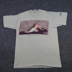 Vintage Seinfeld George Costanza Shirt Mens Large Beige Graphic Tee 1997 USA