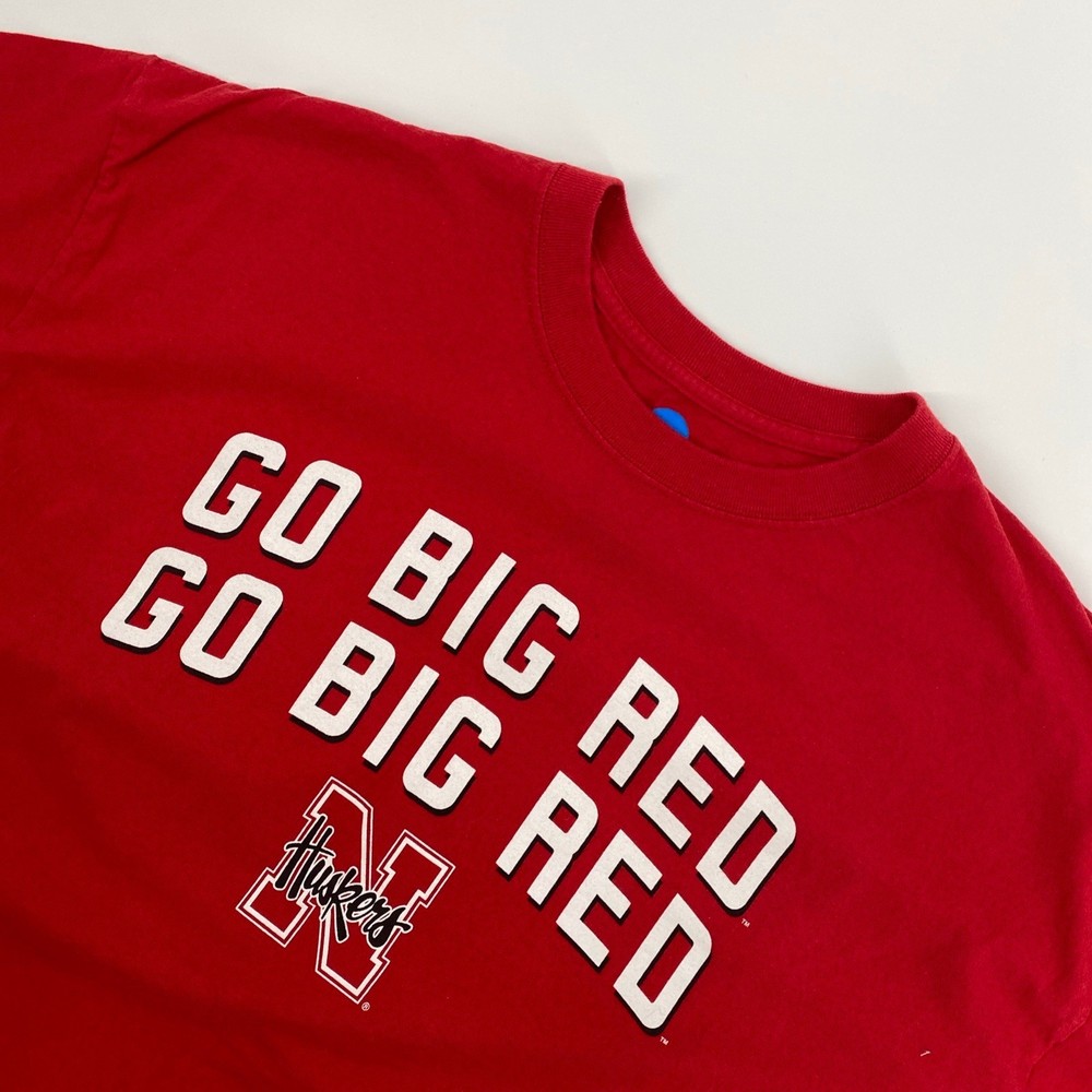 Nebraska Huskers T Shirt Mens Extra Large Red NCAA Go Big Red Power College