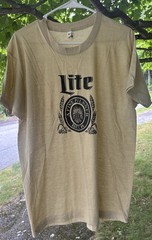 Vtg 80s (Miller) Lite A Fine Pilsner Beer T Shirt Single Stitch UNWORN Men’s M/L