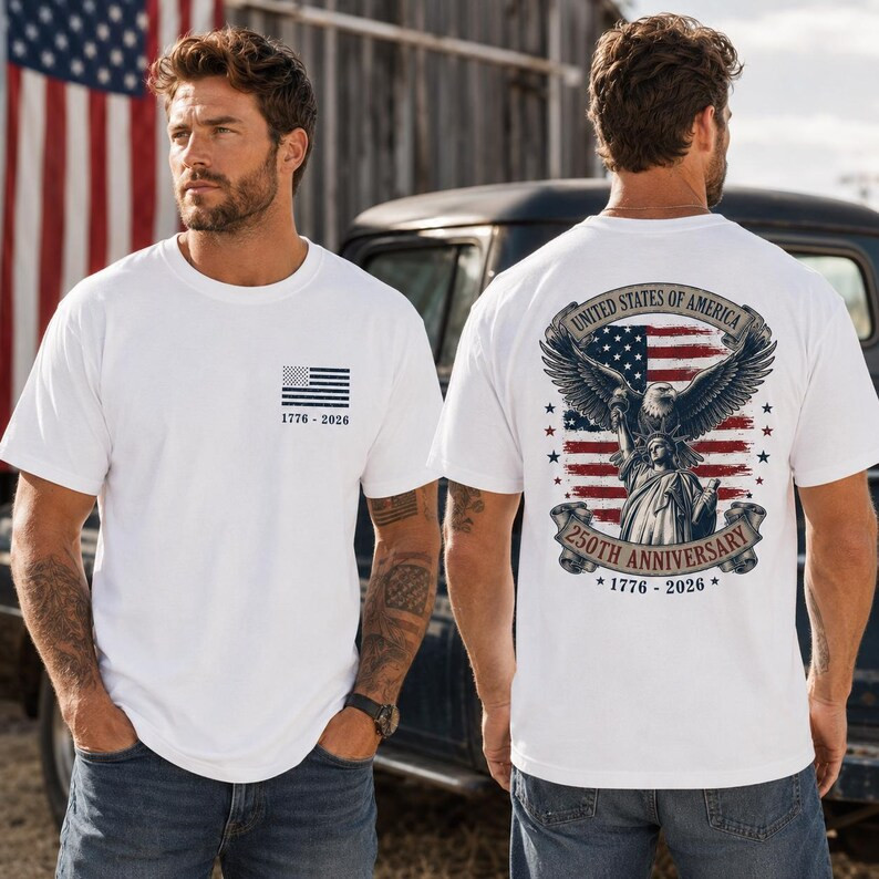 Comfort Color America 250 Tee, Bald Eagle American Top Shirt