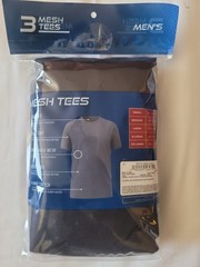 Wrangler Mesh Performance Tees 3 Pack Mens Size XL Quick Dry Breathable NEW
