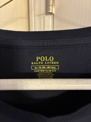 Polo Ralph Lauren Men’s Navy Custom Slim Fit Crew Neck Logo T-Shirt XL