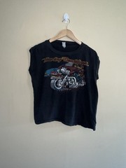 Early 70s Late 80 Harley Davidson Muscle Tee 21×21