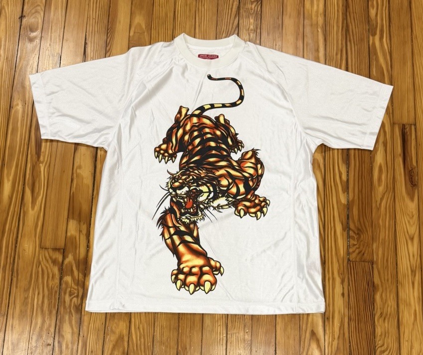 Vintage JNCO Jeans Tiger Jersey Men’s Size XL White Polyester