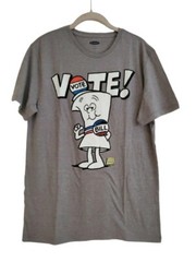 New SCHOOLHOUSE ROCK VOTE WITH BILL Mens Medium Election Day Voter Tee