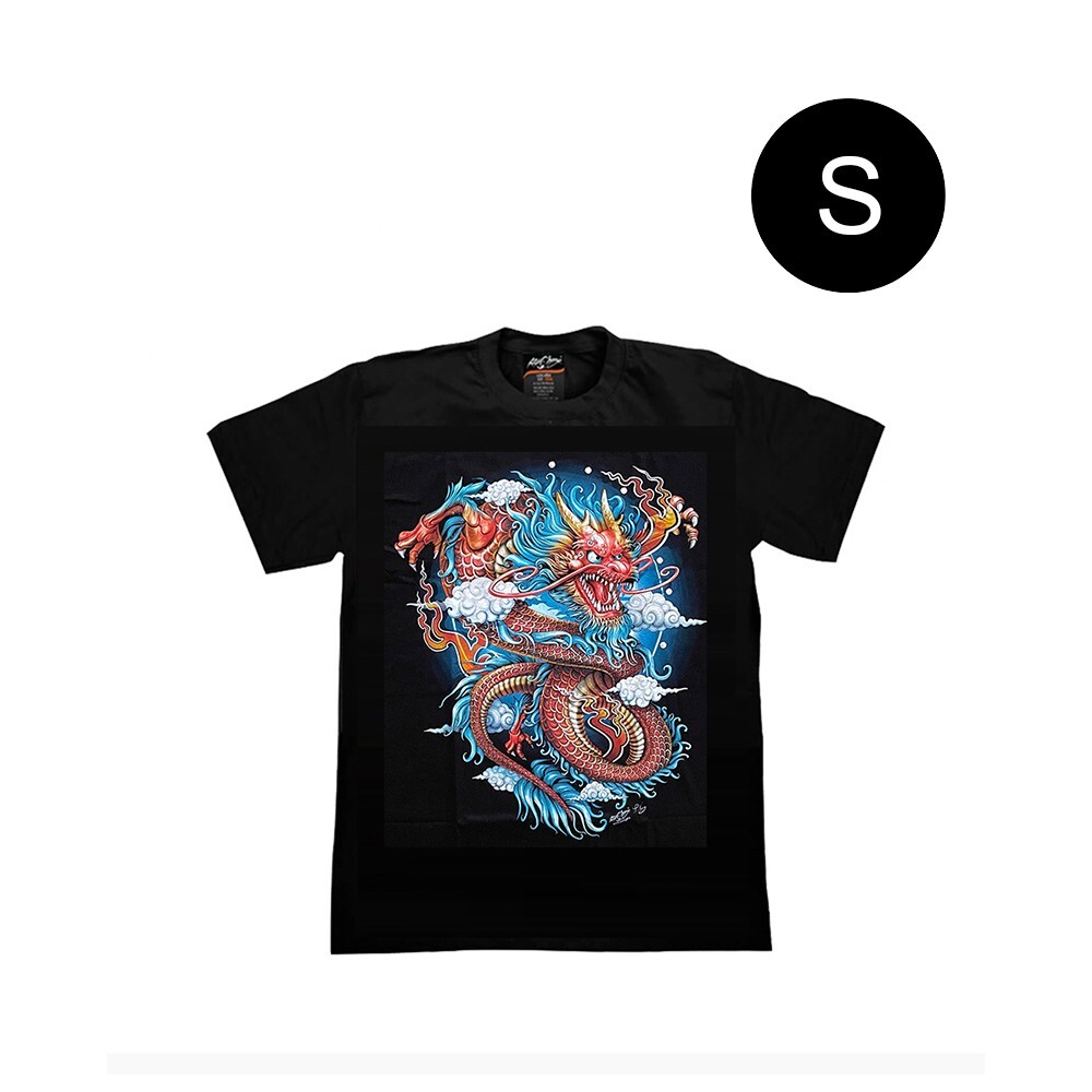 Chinese Dragon T Shirt Glow In The Dark 3D Graphic Tees Rock Chang New Year Gift
