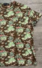 Polo Ralph Lauren Classic Fit XL Hawaiian Beach Surfing Hula Girl Short Sleeve