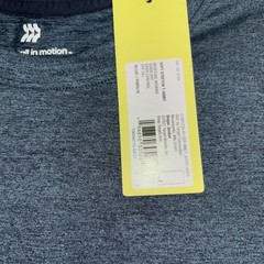 Men’s All In Motion Short Sleeve Soft Stretch T Shirt Blue Size Large NWT
