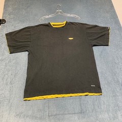 Silver Point T Shirt Mens XL Black Cotton Mesh Lined Casual Crew Neck Summer Tee