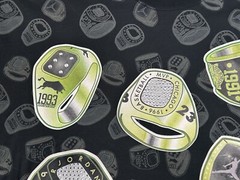 Nike Air Jordan Vintage Y2k All Over Print Rhine Stones Championship Rings SzXXL