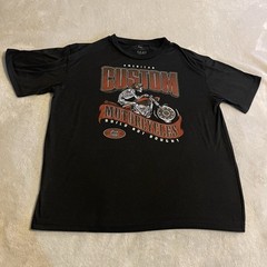 Motorcycle Shirt Men Small Black Graphic Lightweight Workout Streetwear Gym Tee