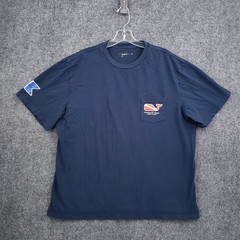 Vineyard Vines T Shirt Mens L Large Blue Pullover Short Sleeve Crew Neck Diver