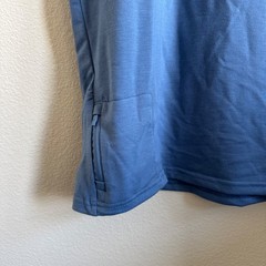 Members Mark Luxe Tee Mens Small Blue Moonlight Short Sleeve Media Pocket C21102