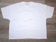 New Men’s HANES Crew Neck Tagless Beefy T – White – Small, 3XL, 4XL, 5XL & 6XL