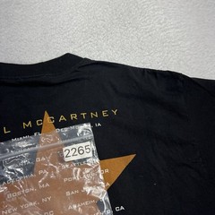 Vintage Paul McCartney US Tour T Shirt 2X Concert Jet Black Cotton 2005 Y2K