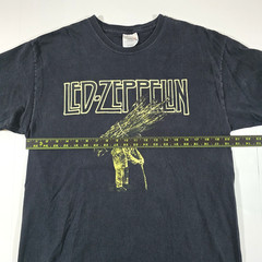 VINTAGE LED ZEPPELIN IV T-SHIRT MENS L MAN WITH STICKS HERMIT ZOSO 2004 Y2K