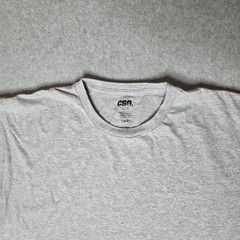 CSG Shirt Mens 4XL Heather Gray Crewneck Short Sleeve 100% Cotton Big & Tall
