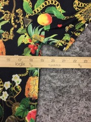Asos Shirt Mens Size XS Extra Small Black Green Fruit Gold