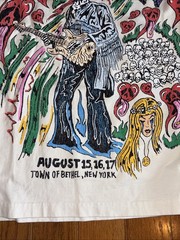 192 Warren Lotas Woodstock Peace White Tee Shirt Men’s – Size XL Flaw