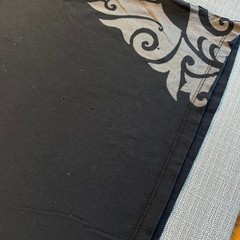 Crazy Shirt Y2K Black Pima Cotton T-Shirt with Silver Tribal-Style