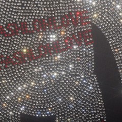 Fashion Trend Bear Hot Diamonds Rhinestones Black Summer Luxury Men T-Shirt