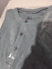 Surfside Supply Sean Ultra Soft Classic Henley Aqua Heather NWT MSRP $85 Large