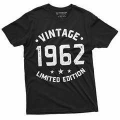 Vintage 1962 Limited Edition T-Shirt Personalized Gift Tee 40th 50th 60th Tee