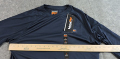 Timberland Pro Mens Medium Wicking Long Sleeve Athletic Fit Navy Blue T Shirt