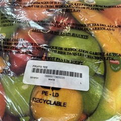 SUPREME SS19 FRUITS TEE WHITE SIZE L NEW IN BAG DS 100% AUTHENTIC