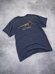 VERY RARE ARC’TERYX 1999 VINTAGE ARCHAEOPTERYX Y2K GRAIL CENTER LOGO T SHIRT