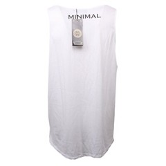 C0655 men’s jersey MINIMAL tank top white/red/black sleeveless t-shirt men