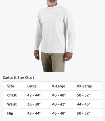 Carhartt Force Sun Defender Relaxed Fit Long Sleeve T-Shirt White XL